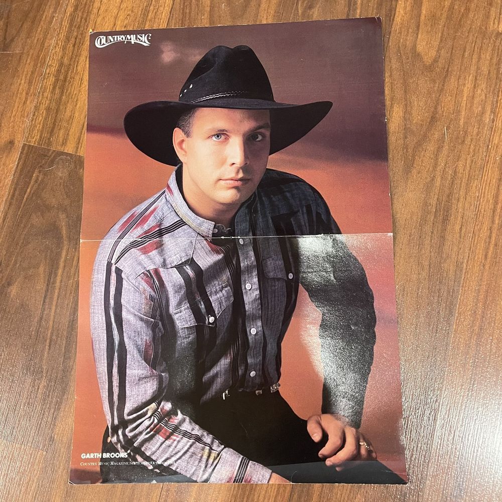 Vintage Country Music Magazine Poster‎ Garth Brook 1 Side 8x10.5